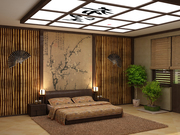 Квартира с бамбуком в интерьере.